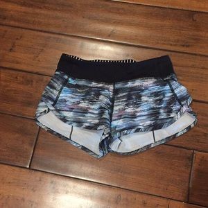 Ivivva size ten girls running shorts with liner